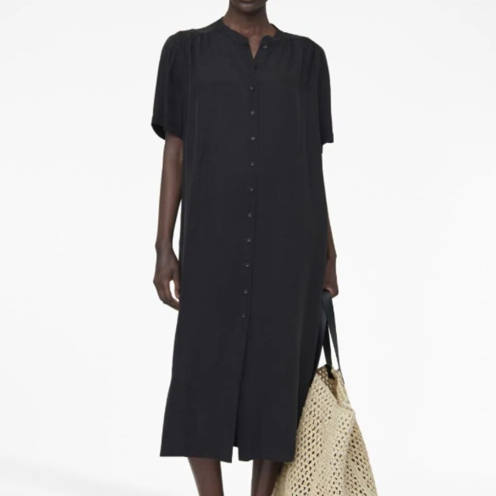 NWOT Anine Bing Ocean Shirt Dress Black XS